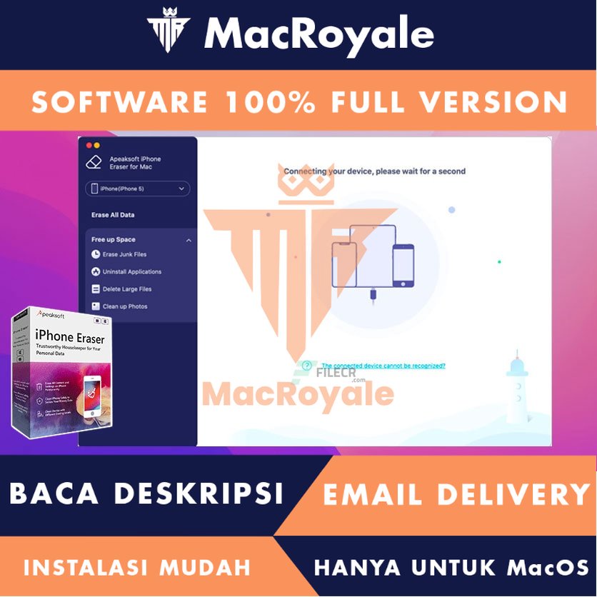 [MacOS] Apeaksoft iPhone Eraser Full Version Lifetime Full Garansi