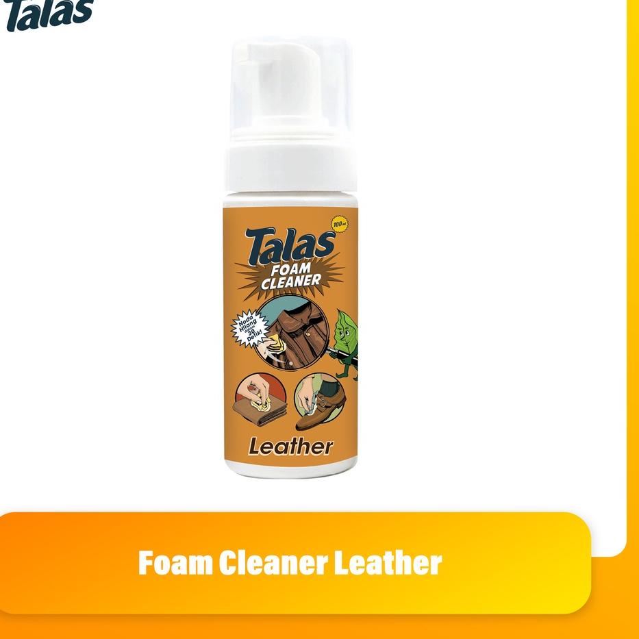 COD Busa Pembersih Sepatu Bahan Kulit Talas Foam Cleaner Leather 100 ml ?