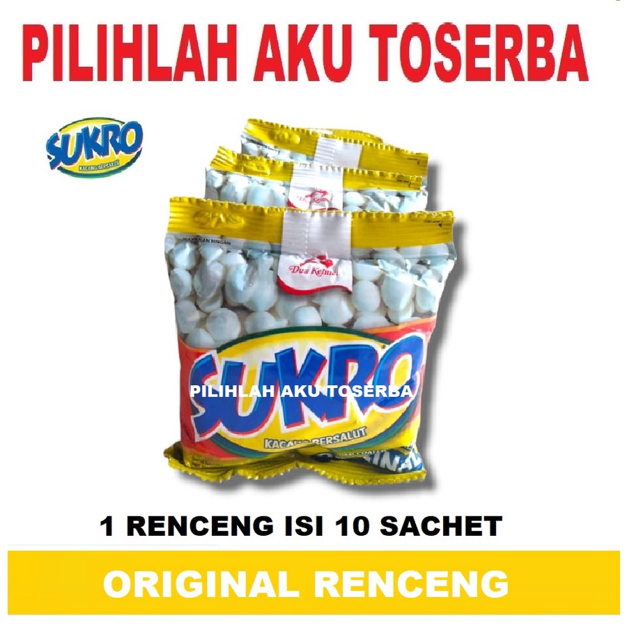 Dua Kelinci Kacang SUKRO ORIGINAL RENCENG - ( HARGA PER RENCENG )