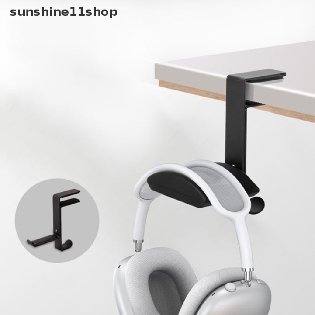 Sho Desk Mount Universal Gantungan Kantor Gaming Headphone Stand Display Rak Headset Holder Hemat Ruang Penjepit Meja N