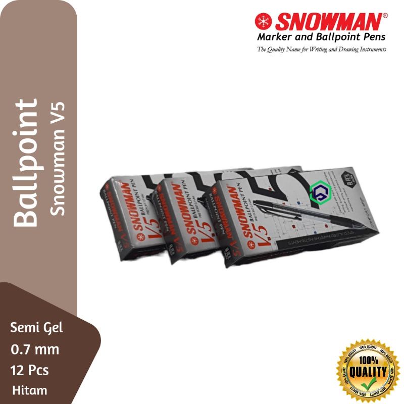 

Terlaris ✨ -Snowman Ballpoint Gel V5 0.7 mm- 2.2.23