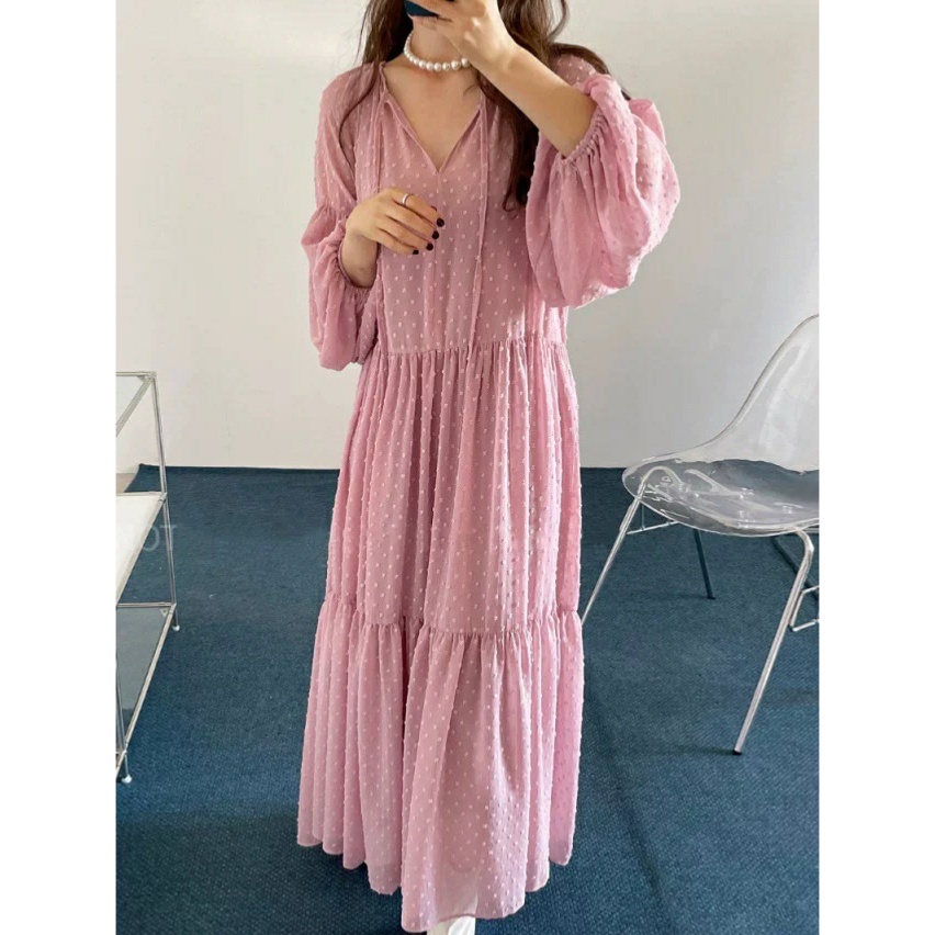 Admiranda Dress Polos Korea Import Bangkok Three M Gamis Maxi Dress Muslim Terbaru Lebaran