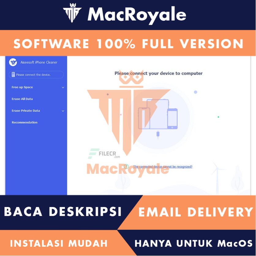 [MacOS] Aiseesoft iPhone Cleaner Full Version Lifetime Full Garansi