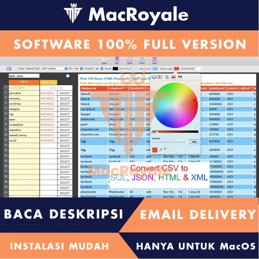 [MacOS] CSV Converter Pro Full Version Lifetime Full Garansi