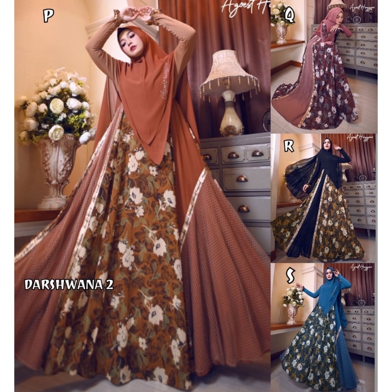DARSHWANA 2 by AGOEST HANGGONO (Gamis syari, gamis pesta, gamis set, dress pesta, gamis simple, gami