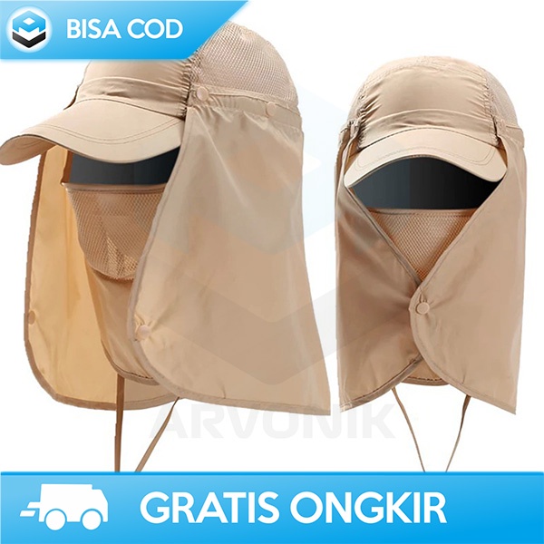 TOPI MANCING PRIA ANTI UV FLYMALL TOPI JEPANG DESAIN SIMPEL POLIESTER