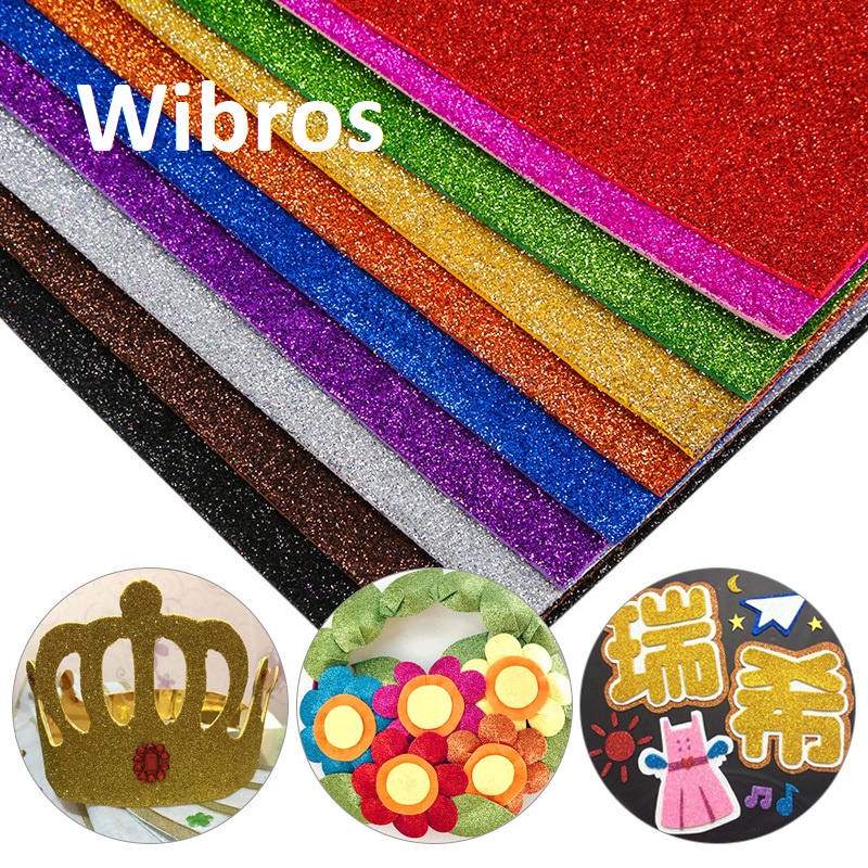 Foam Art Glitter eva foam papel goma 40x60cm  sticker