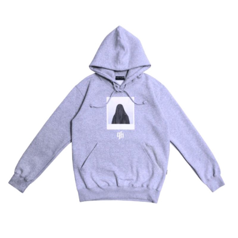 HUSTED LIZED GREY HOODIE