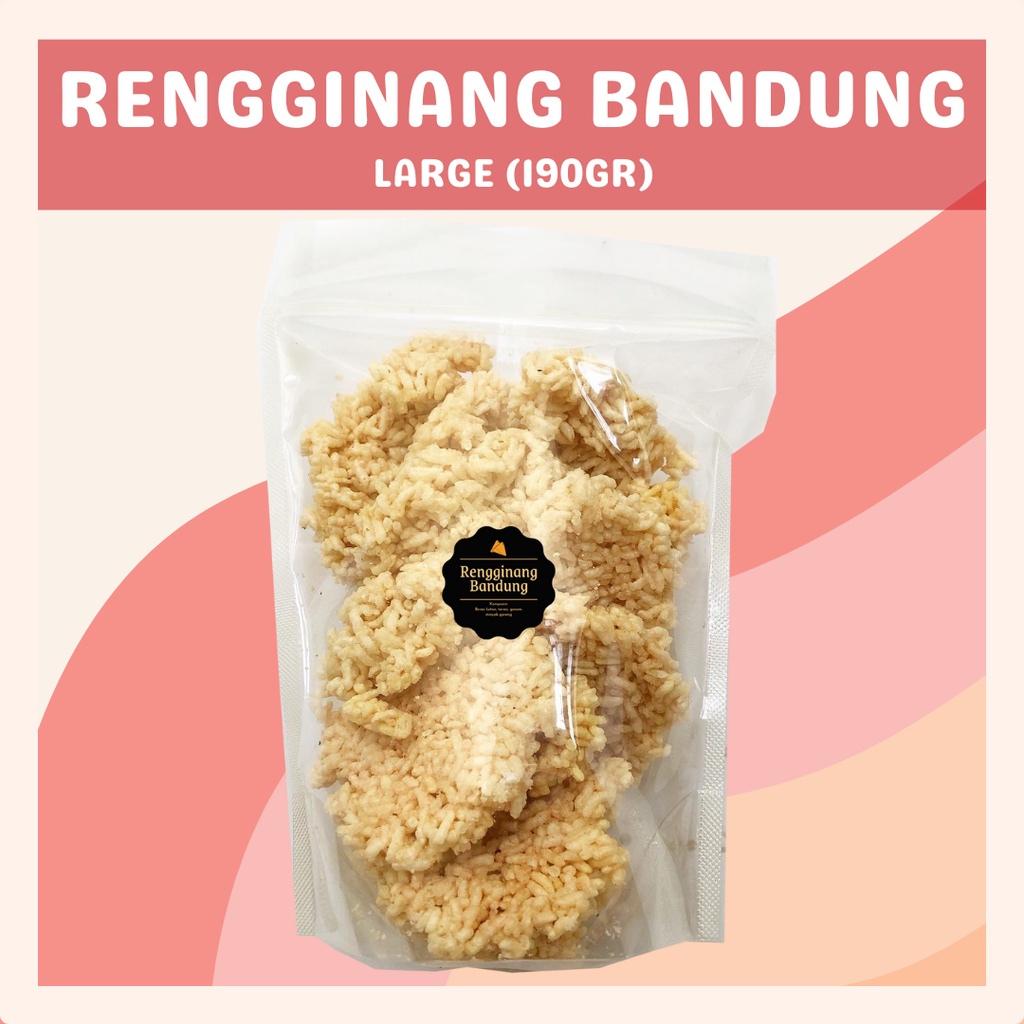 [DELISH SNACKS] Rengginang Bandung (L) 190gr / Snack Cemilan Camilan Rangginang Asin Gurih