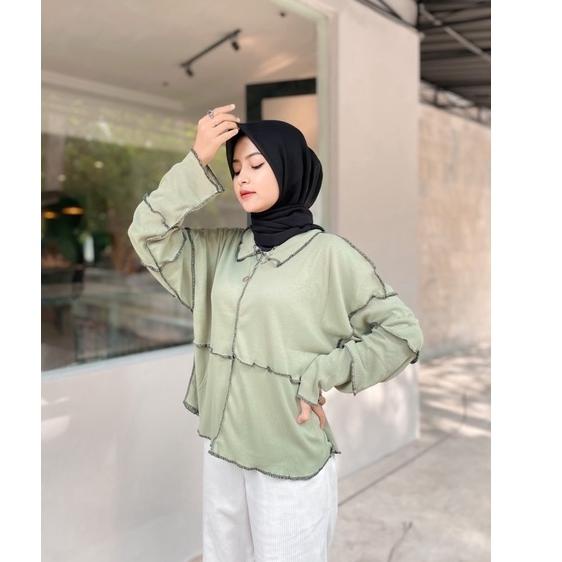 ✯ BLOUSE TERBALIK BAJU VIRAL ATASAN JUMBO KEBALIK KEMEJA JAHIT OBRAS DILUAR OVERSIZED BIGSIZE XXL ◘