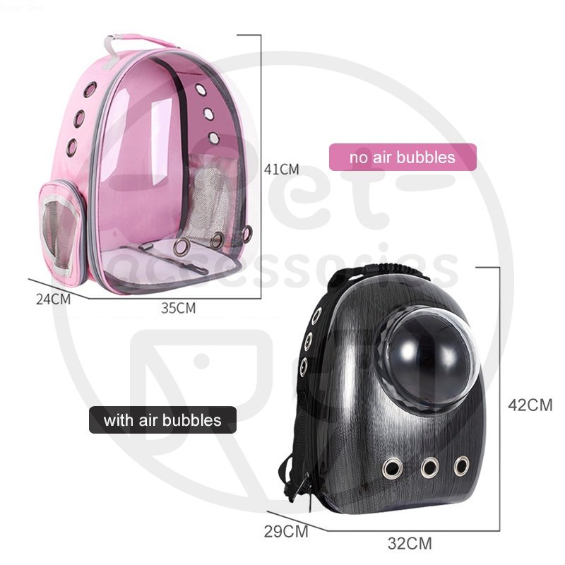 Tas Ransel Hewan kucing Tas Astronot Transparan Kucing Anjing Pet Bag