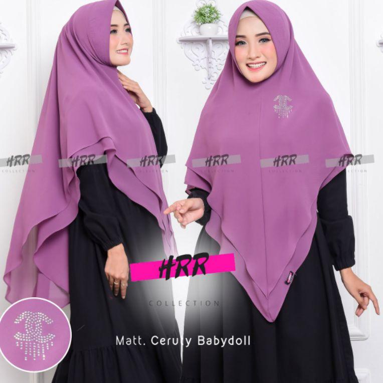 TERLARIS KHIMAR 2 LAYER RUNCING, HIJAB 2 LAYER LANCIP JUMBO