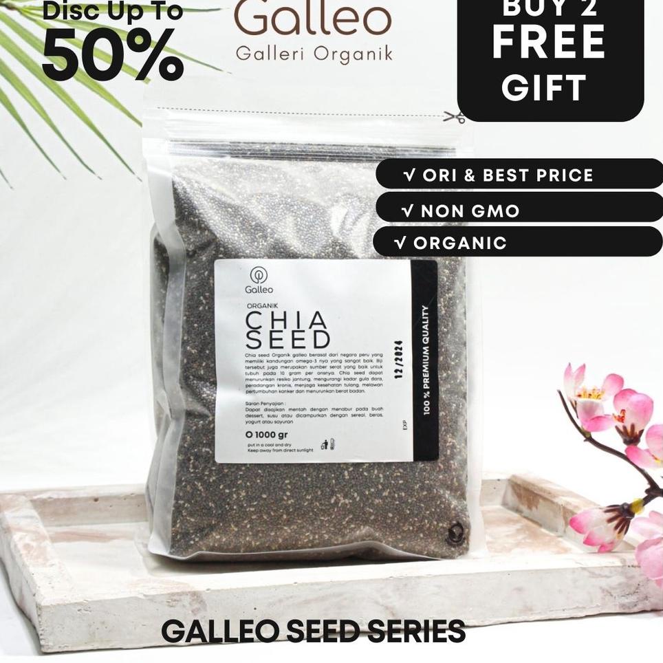 

✾ CHIA SEED ORGANIK 1 KG MEXICO [ Biji Chia Seed Hitam Organik ] ✽
