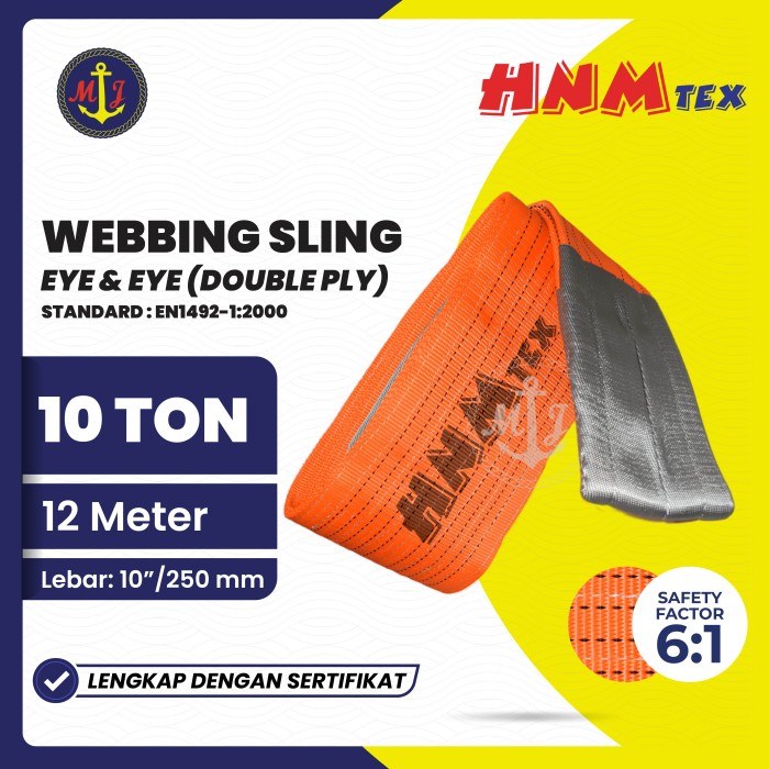 WEBBING SLING 10 TON X 12 METER