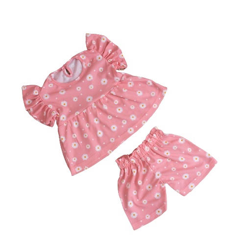 ZASKIYA - SET SONIA DAISY / SETELAN BAJU ANAK PEREMPUAN RUFFLE BUNGA 0-3 TAHUN