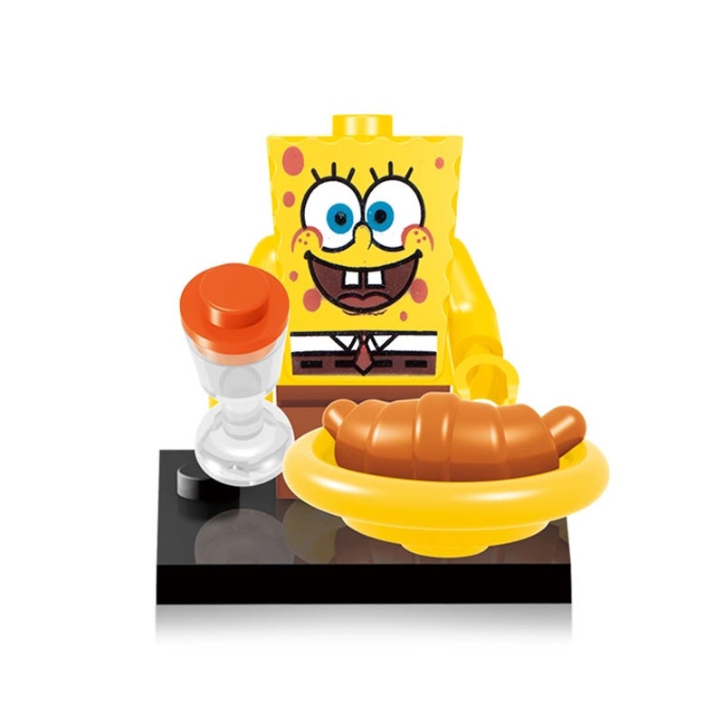 Minifigure Lego Spongebob series Mr. Krabs Sandy Building blocks Mainan Susun Untuk Anak