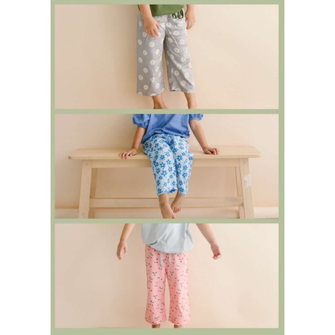 Ardenleon Kulot 1-4 Tahun Kulot Motif Bunga Anak Perempuan Culotte Happy Blossom Series CBKS