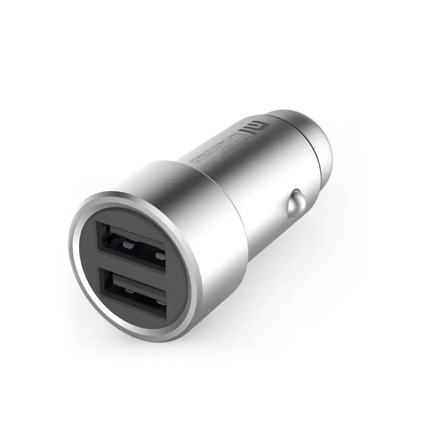 Xiaomi 5V - 3.6A Dual USB Port Car Charger - Silver