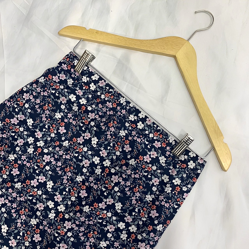 ROK SKIRT PANJANG / ROK SPAN / ROK PLISKET / ROK MAXI A LINE SKIRT PATTERN KOREAN STYLE MOTIF BUNGA / FLORAL FLORA LILY CHILIS SKIRT / MIDI SKIRT / ROK A LINE / ROK POLKA / ROK PANJANG WANITA BERMOTIF POLKADOT KECIL