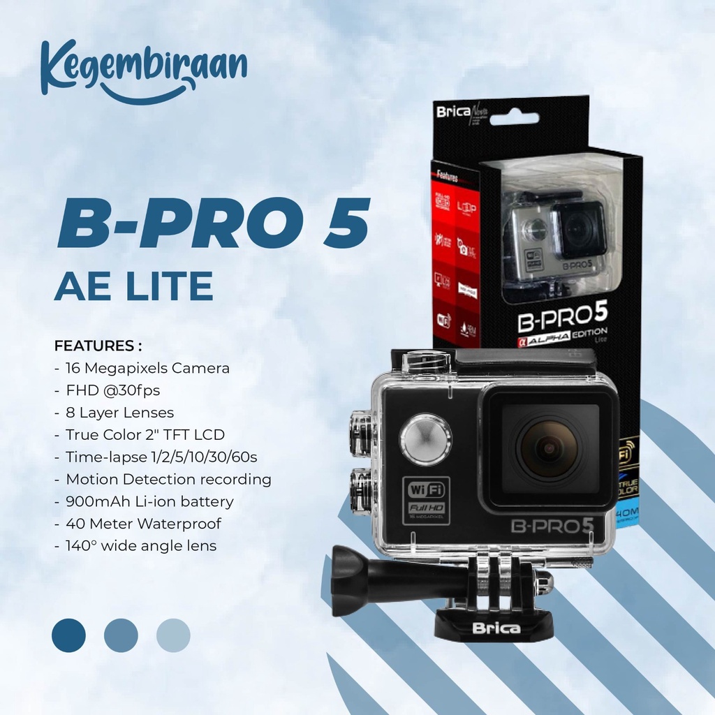 Brica B Pro 5 Alpha Edition Lite - AE Lite - Hitam ORIGINAL