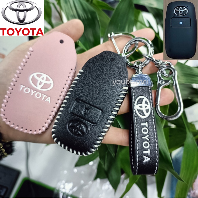 Case Kunci Mobil Bahan Kulit Untuk Toyota Raize Avanza 2022terbaru Veloz 2022kulit Cover Case Kunci Mobil Remote Control