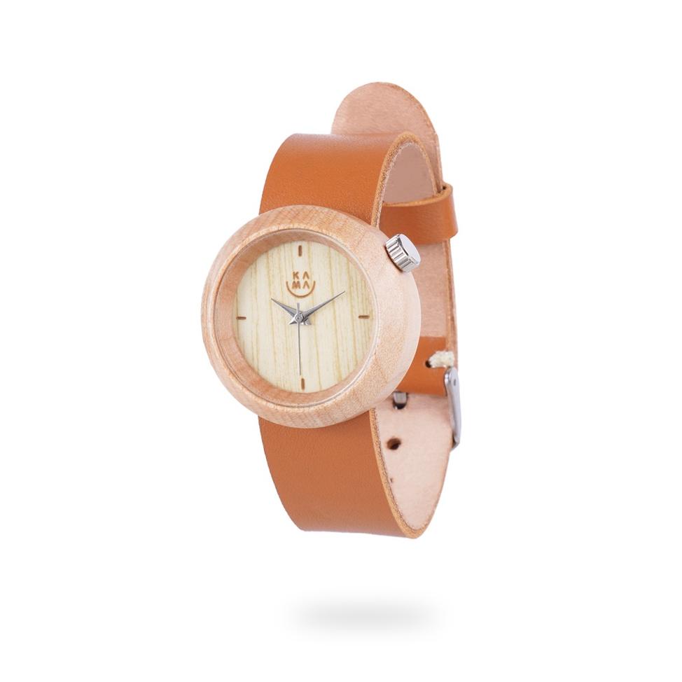 HOT SALE Kama Watch Jam Tangan Kayu Maple Dial Putih