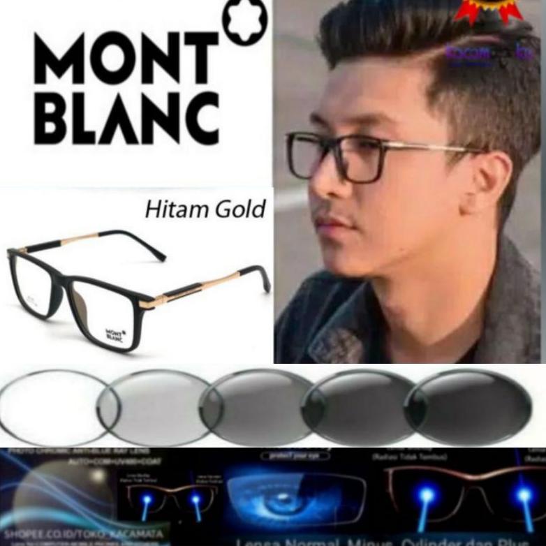 STAR kacamata pria MB0195 photocromic normal atau minus dan silinder