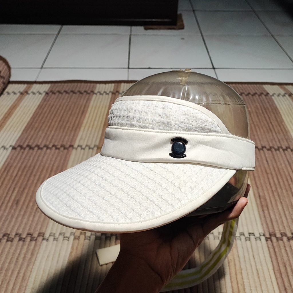 Topi Visor Olahraga Wanita W ANGLE GOLF White Branded Second Preloved