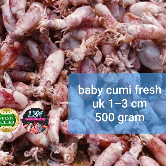 

☁ ikan asin baby cumi / cumi asin rebus 78 berat 500gram ★