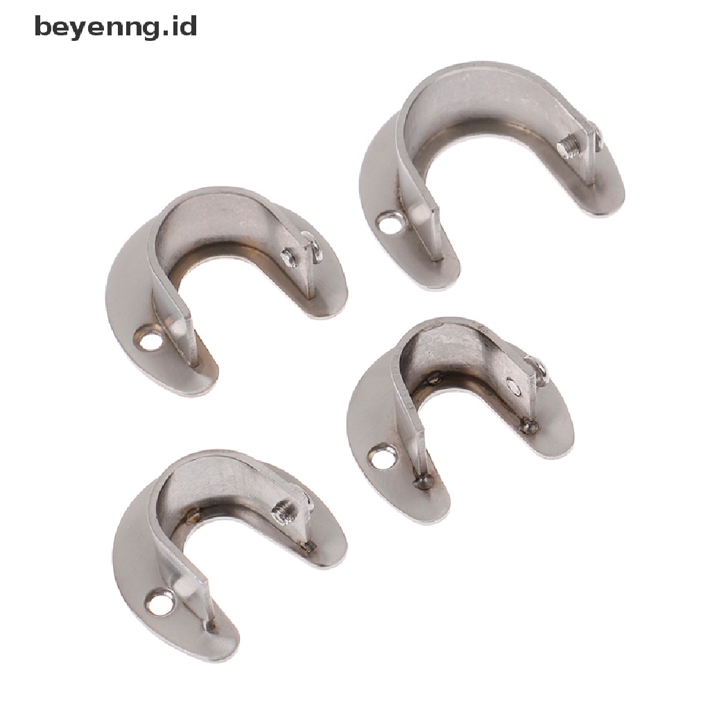 Beyen19 /22 /25/32mm Lemari Pakaian Stainless Steel Rod Socket Flange Rod Holder ID