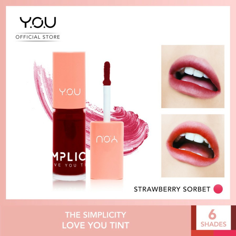 `ღ´ PHINKL `ღ´ Y.O.U simplicity love tint liptint murah lipstick ombre ala KPOP idol korea