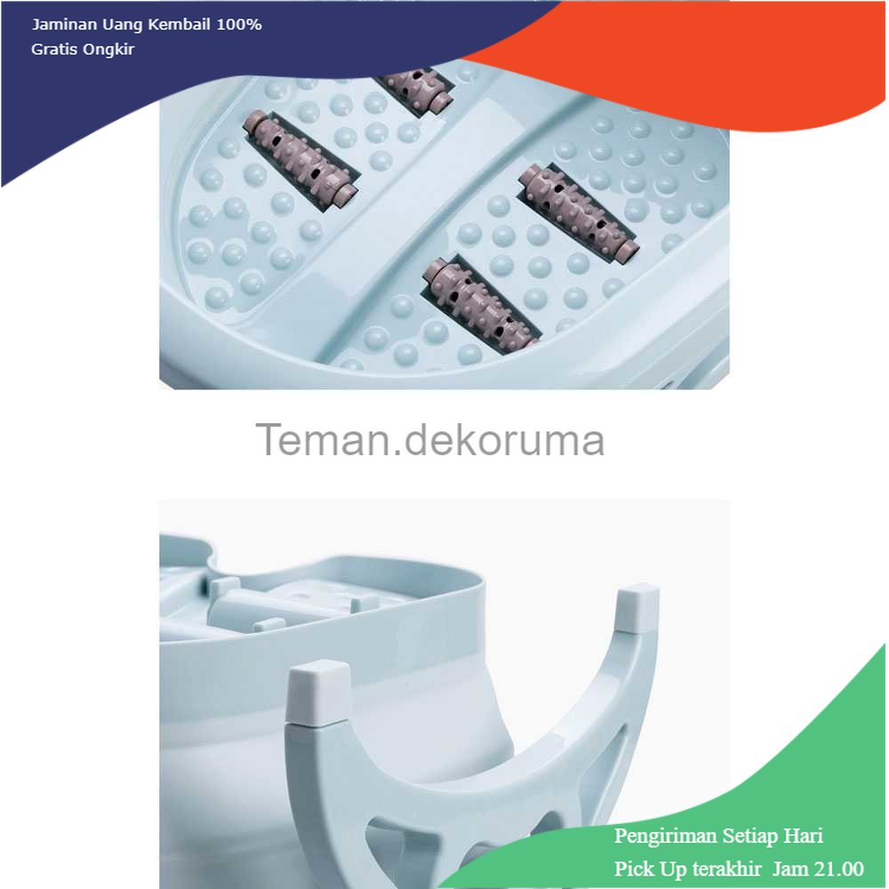 TD-KMN Cyan Baskom Air Lipat Rendam Kaki Pedicure Manicure SPA Foldable - SN316