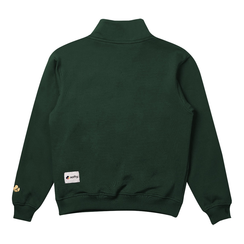 Xofty Parklife Sweater Halfzip Green