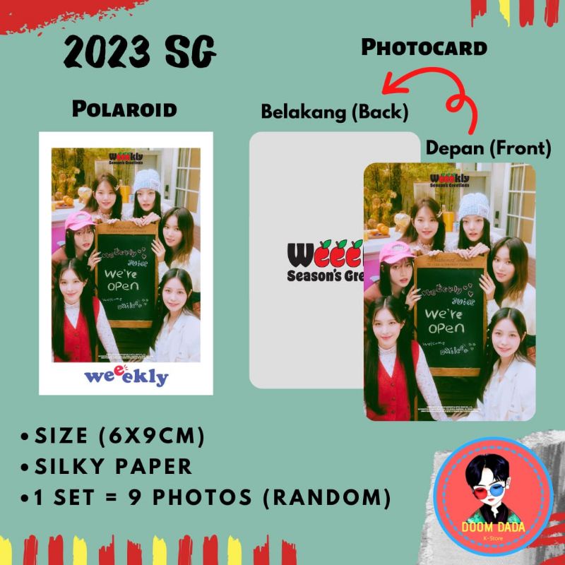 POLAROID WEEEKLY Soojin Monday Zoa Jaehee Soeun Jiyoon Jihan / PHOTOCARD WEEEKLY KPOP