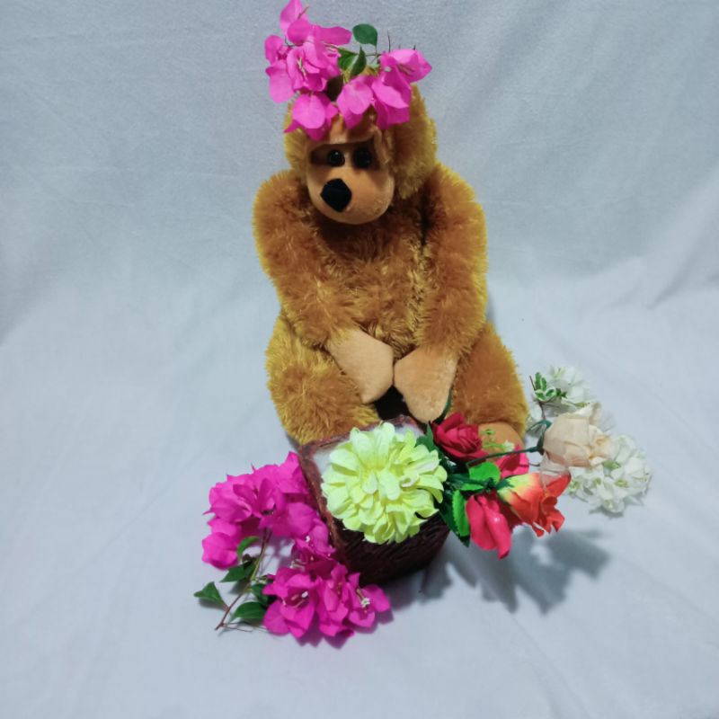 boneka monyet/kera ekor panjang mainan anak
