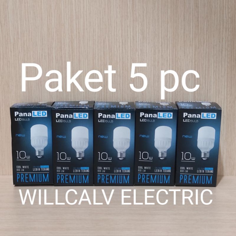 Paket 5 pc Lampu led PANALED by LUBY 10W cahaya putih E27 / Lampu led kapsul 10W cahaya putih E27