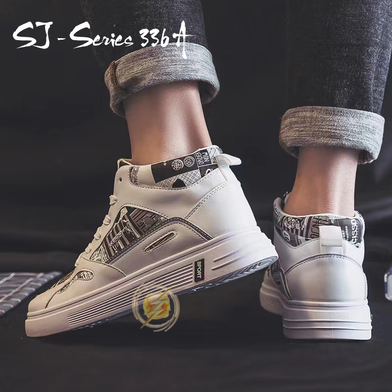 [JWALK] Sepatu Sneakers Pria Casual Motif Keren Nyaman buat Nongkrong Kualitas Import Premium -336