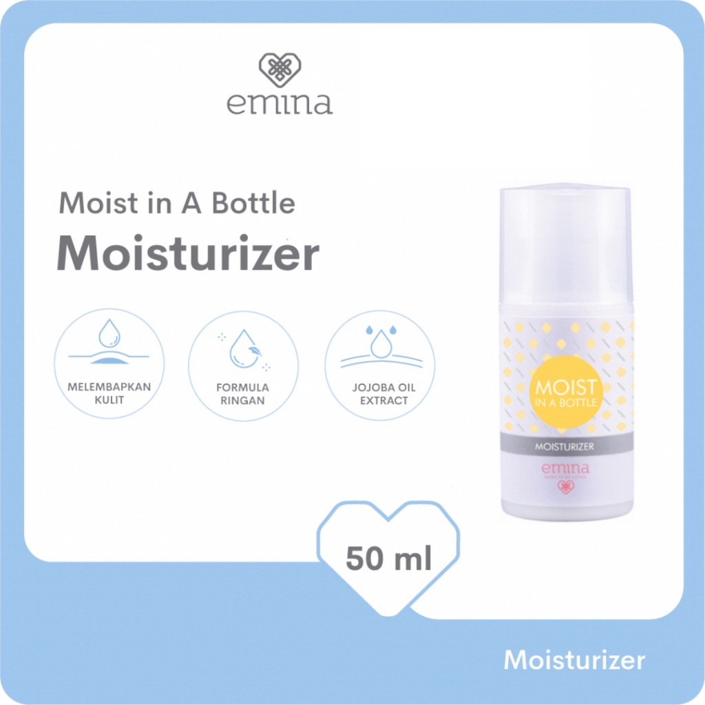EMINA Moist in a Bottle Moisturizer 50ml - Amaze_Kosmetik