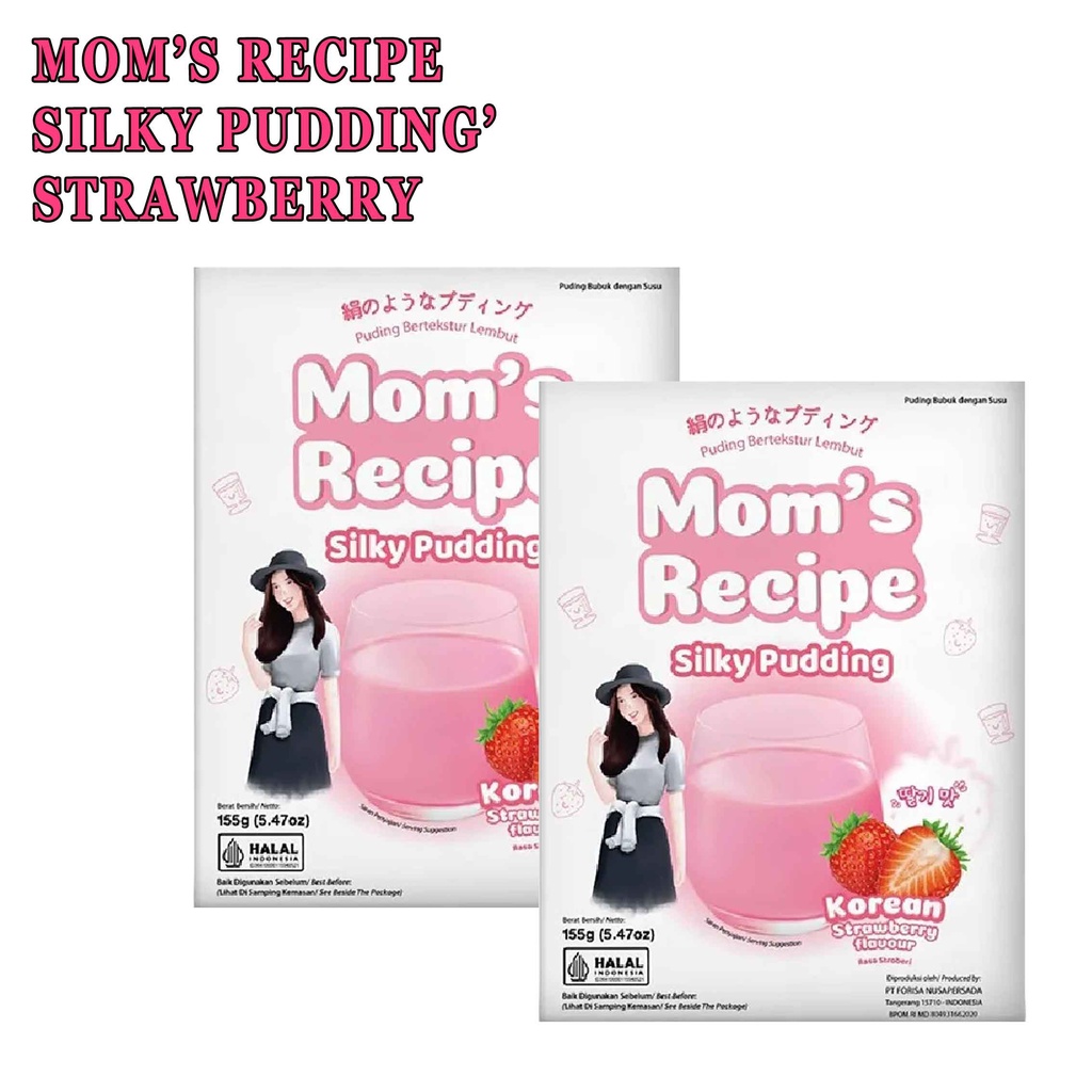 SILKY PUDDING* MOM'S RECIPE* KOREAN STRAWBERRY* PUDING 155g