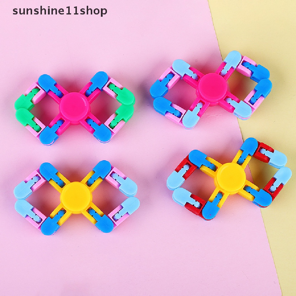 Sho Kreatif Meredakan Stres Rantai Gyro Anak Jari Interaktif Spinner Gyro Mainan Edukasi Portabel Mainan Pelatihan Otak Edukasi N