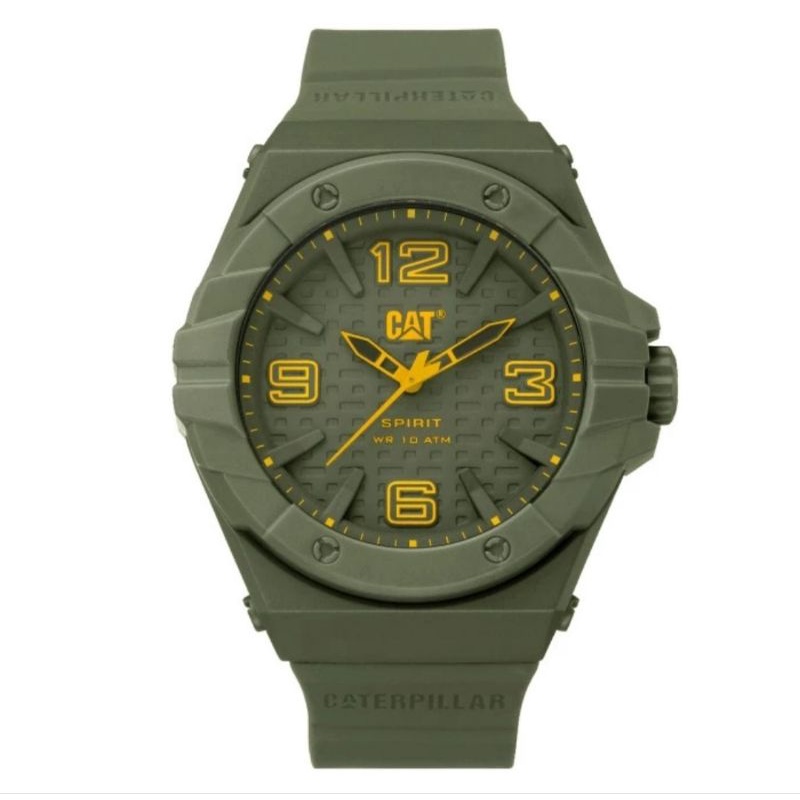 CATERPILLAR CAT LE.111.28.838 JAM TANGAN PRIA CAT - Polycarbonate Hijau Original