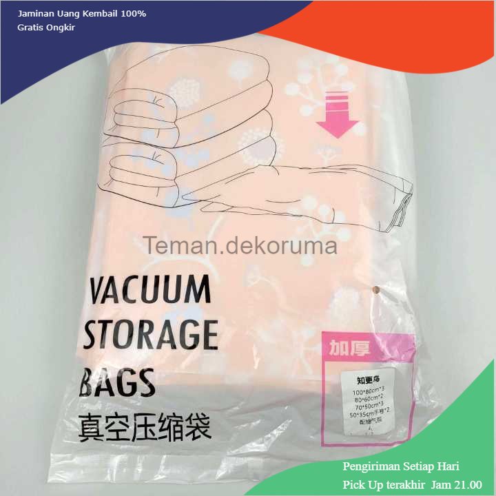 TD- TMP WHISM Kantong Plastik Pakaian Vacuum Compression Bag 10 PCS - SN1000