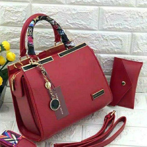TERLARIS TAS CK JOURS BEHEL 2 TALI FASHION BAHAN TAIGA TEBAL WANITA