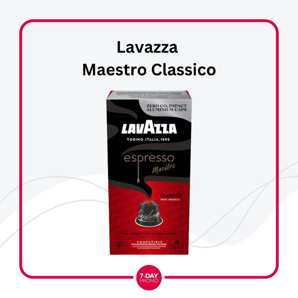 Lavazza Espresso Nespresso Compatible Coffee Capsules Kopi 10 Kapsul