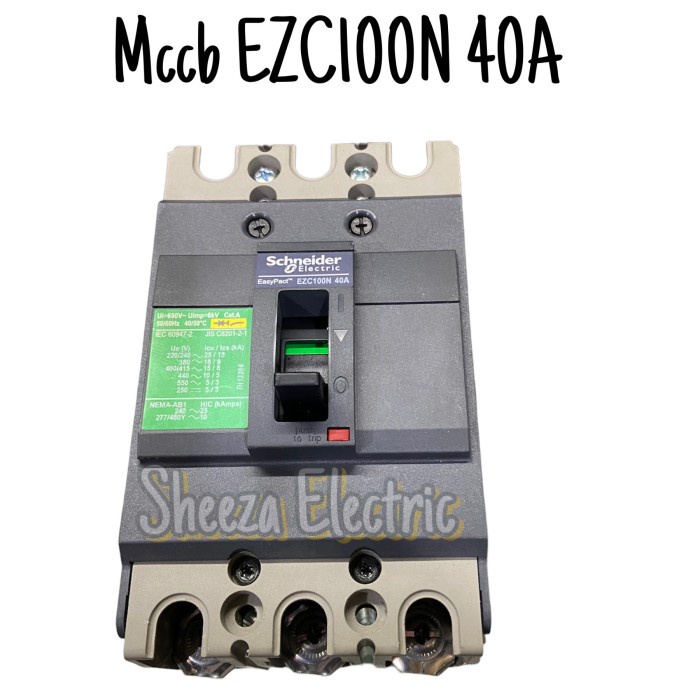 MCCB Schneider EZC100N 40A