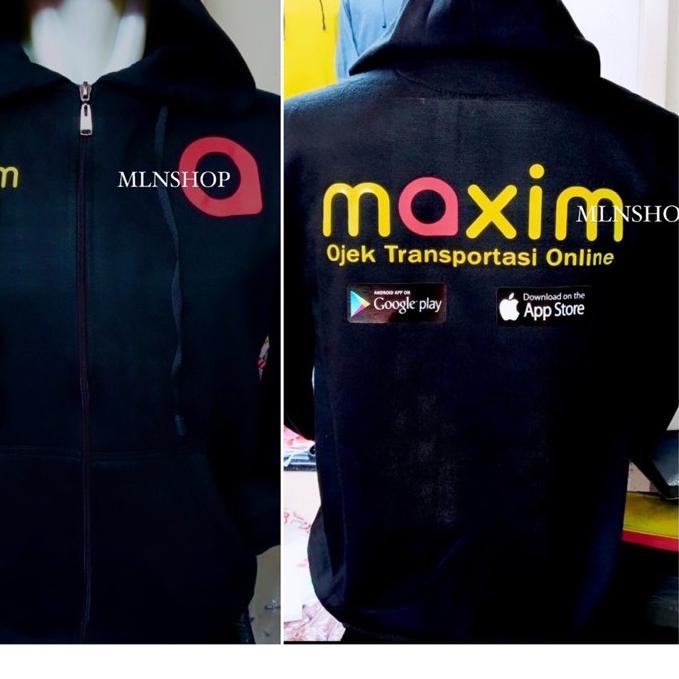 ✦ Jaket Sweater MAXIM TERBARU Ojek Transportasi Online KUALITAS TERBAIK ◘