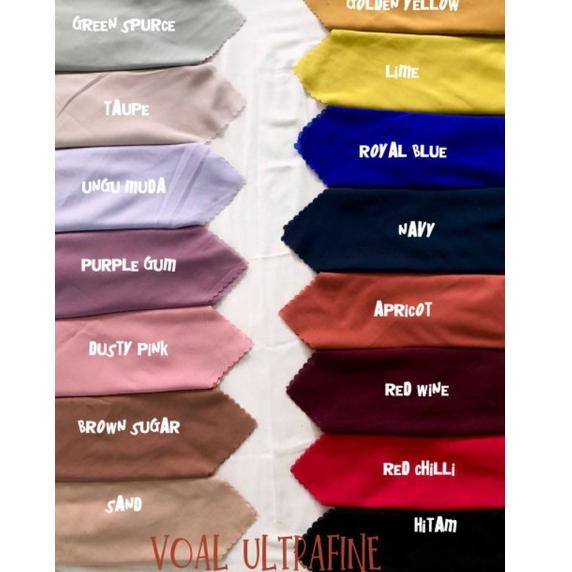 HARGA BERSAHABAT Kain Voal Ultrafine / Bahan voal ultrafine / voal tryspan ultrafine / voal premium