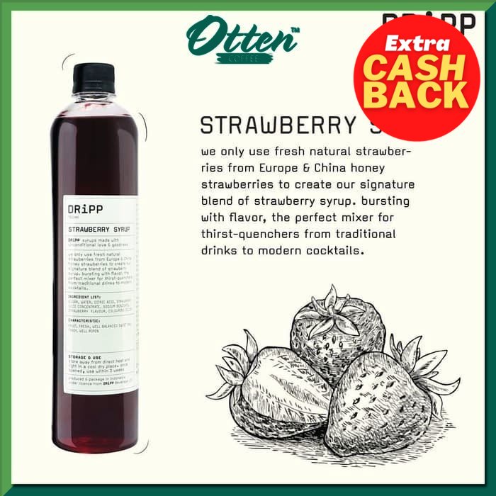 DRiPP - Minuman Sirup Strawberry 760ml