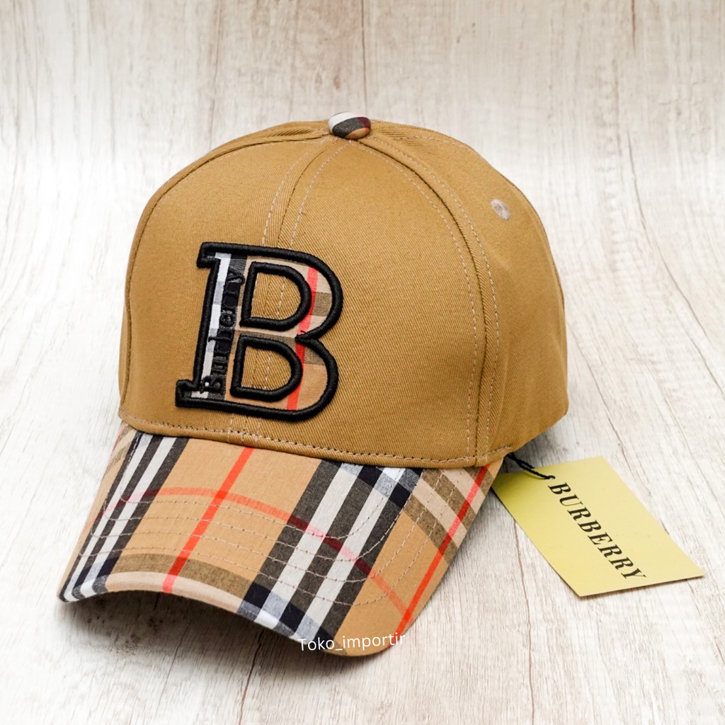 Topi Burberry Baseball Pria Import Mirror Original Premium High Quality