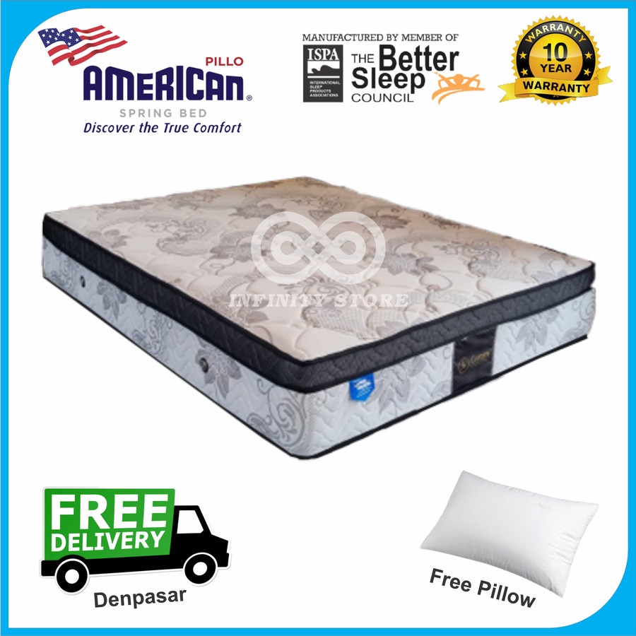 Kasur Springbed American Plushtop 120 160 200 Denpasar Luxury Varenna